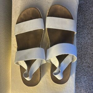 Madden Girl, platform sandals, size 9 , color white.